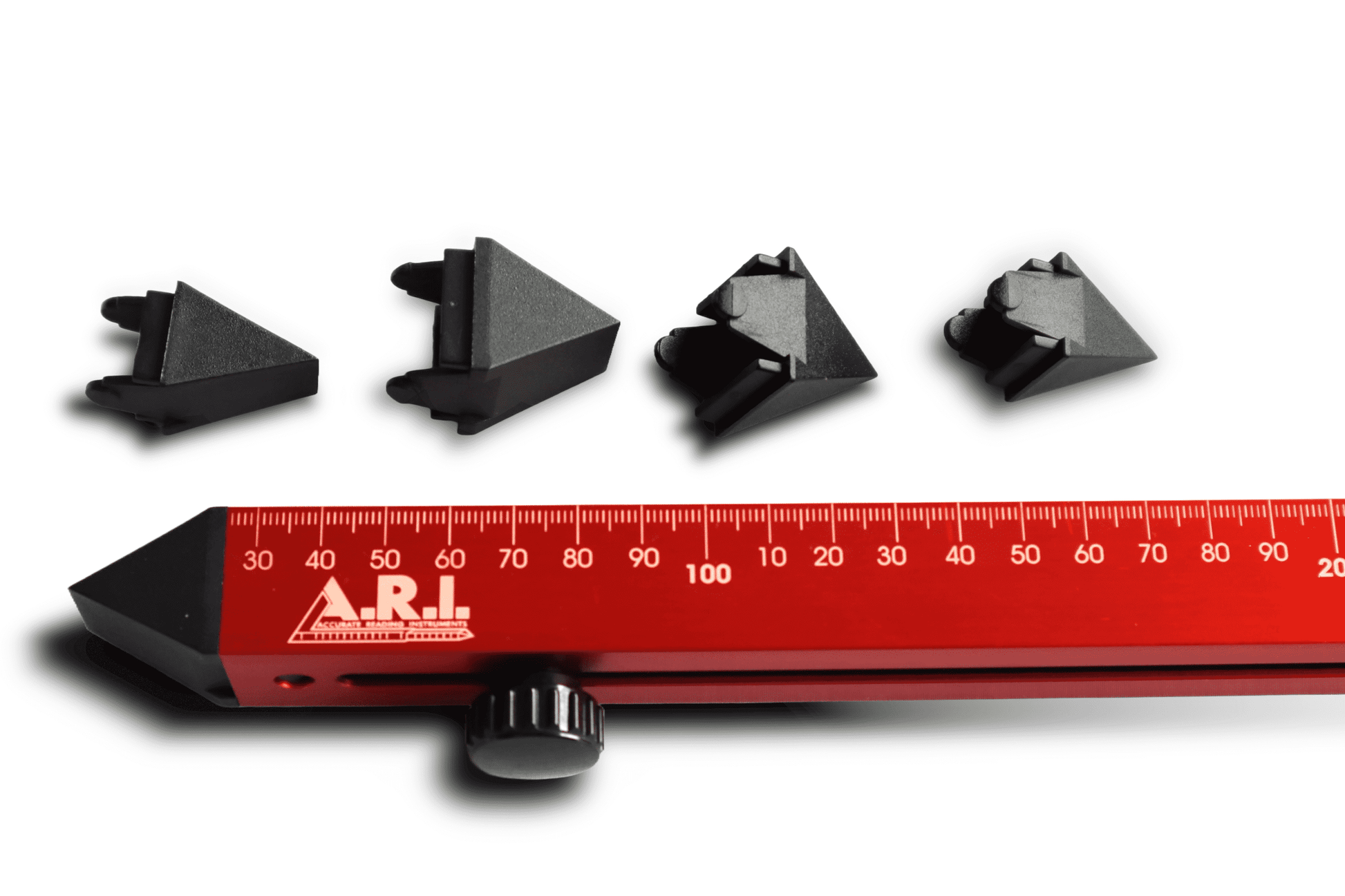 Showing the red Measure Pro and 4 spare tips